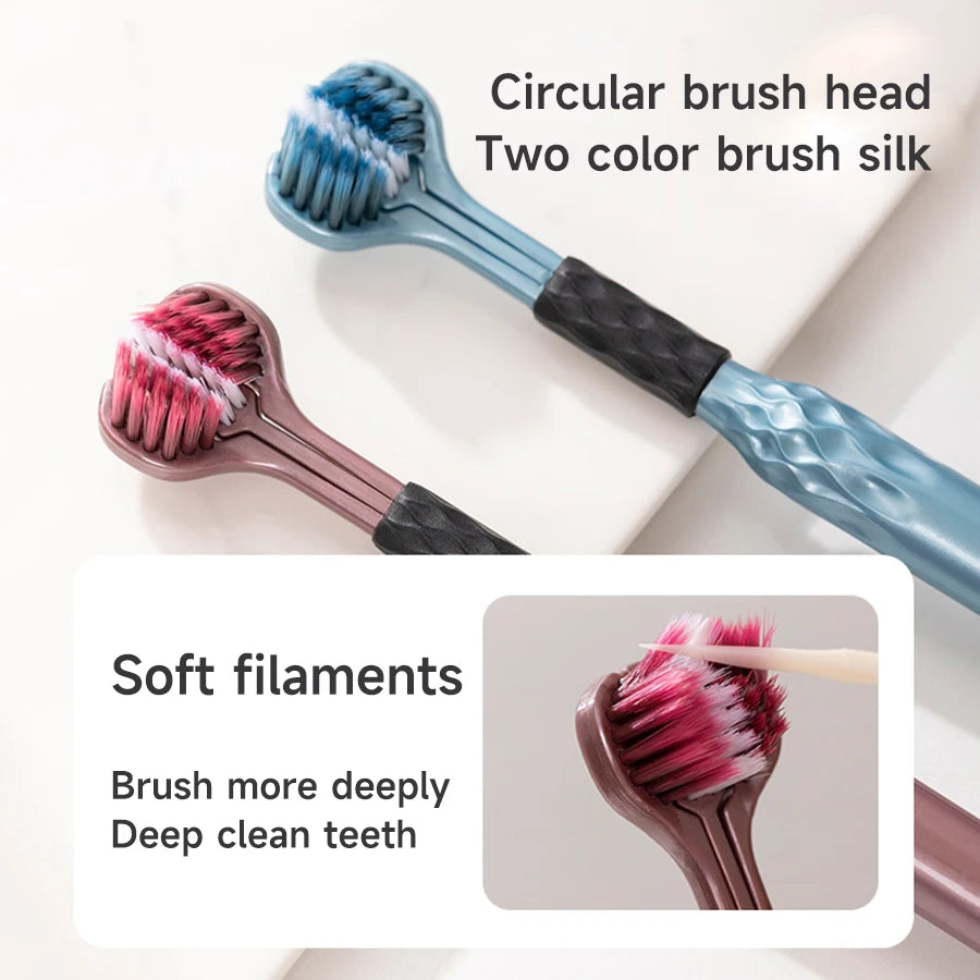 Three-Sided Tootbrush