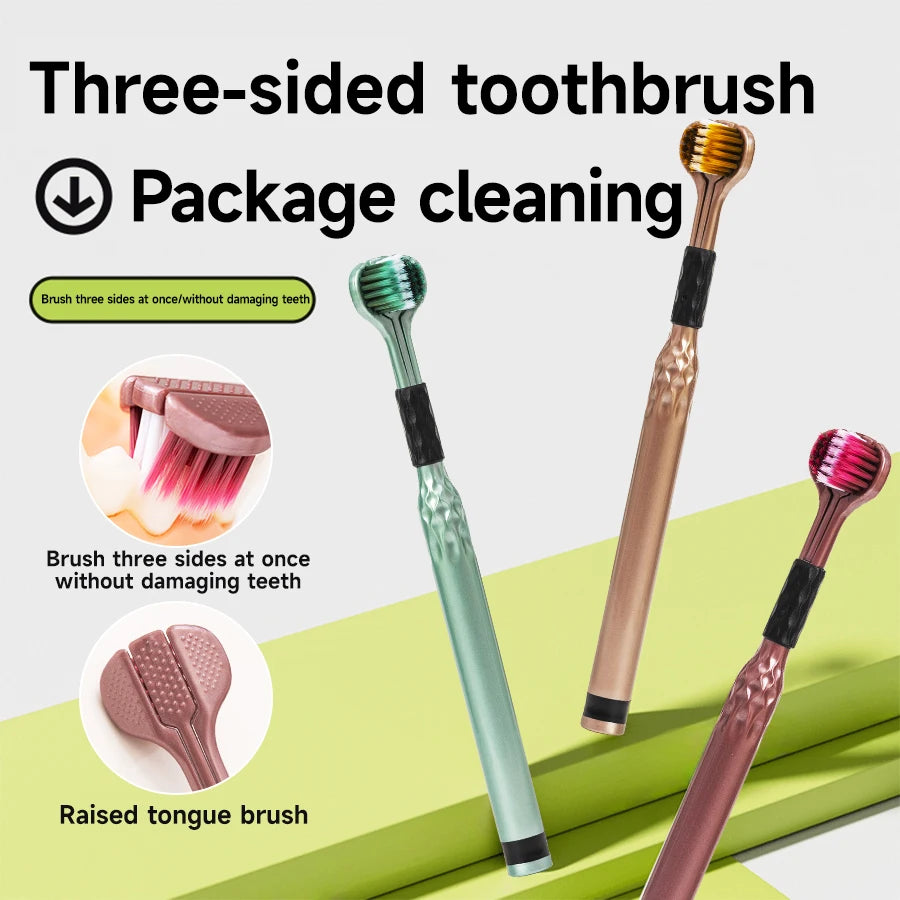 Three-Sided Tootbrush